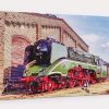 18-201-11k2 Dampflok BR 18 201 auf Leinwand, wie Ölgemälde, Digital Art, Eisenbahn