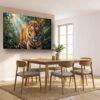 57-1116.jpg XXL Leinwandbild Tiger im Dschungel - Ausdrucksstarkes Tiermotiv