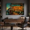57-1245.jpg Gelateria an der Amalfiküste – Dolce Vita im Abendlicht- Bild auf Leinwand