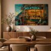 57-1249.jpg Gelateria an der Amalfiküste – Dolce Vita im Abendlicht- Bild auf Leinwand
