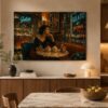 57-1272.jpg Leinwandbild Italienisches Eiscafé in Rom – Dolce Vita für Ihre Wand