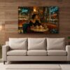 57-1274.jpg Leinwandbild Italienisches Eiscafé in Rom – Dolce Vita für Ihre Wand