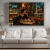 57-1276.jpg Leinwandbild Italienisches Eiscafé in Rom – Dolce Vita für Ihre Wand