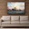 57-1312.jpg Leinwandbild Hamburg Hafen Dampfschiff Wandbild Maritim Kunstdruck