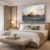 57-1319.jpg Leinwandbild Hamburg Hafen Dampfschiff Wandbild Maritim Kunstdruck