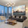 57-1322.jpg Leinwandbild Hamburg Hafen Dampfschiff Wandbild Maritim Kunstdruck