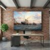 57-1323.jpg Leinwandbild Hamburg Hafen Dampfschiff Wandbild Maritim Kunstdruck