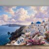 Leinwandbild Santorini Griechenland Meer Mediterran Canvas Wandbild