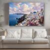 Leinwandbild Santorini Griechenland Meer Mediterran Canvas Wandbild