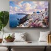 Leinwandbild Santorini Griechenland Meer Mediterran Canvas Wandbild