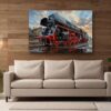 57-1343.jpg Leinwandbild Dampflok 01 1531-1 Eisenbahn Bahnhof Kunstdruck
