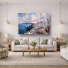 Leinwandbild Santorini Griechenland Meer Mediterran Canvas Wandbild