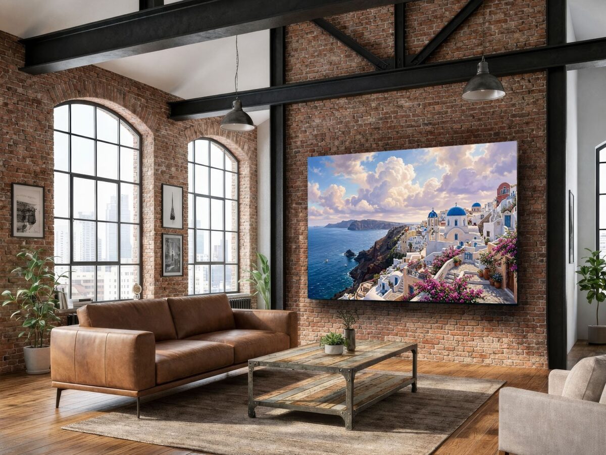 Leinwandbild Santorini Griechenland Meer Mediterran Canvas Wandbild