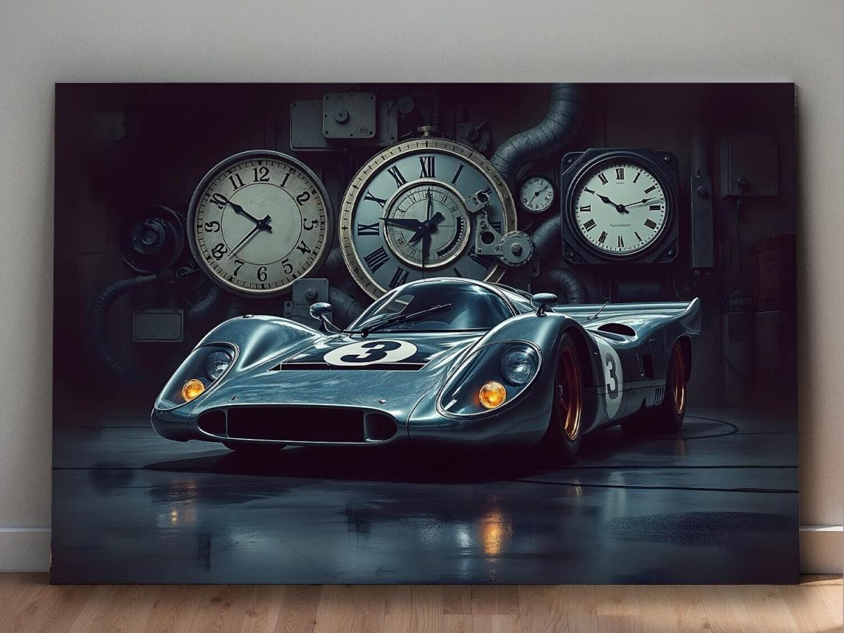 57-158.jpg Legendärer Rennwagen Kunstbild - Bild auf Leinwand