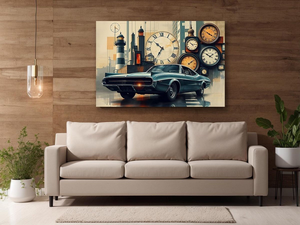 57-170.jpg Muscle-Car Kunstbild - Bild auf Leinwand