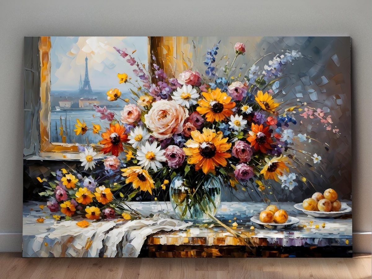 Pariser Blütentraum - KunstBild auf Leinwand