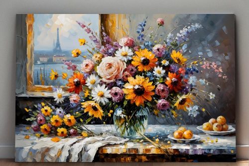 Pariser Blütentraum - KunstBild auf Leinwand