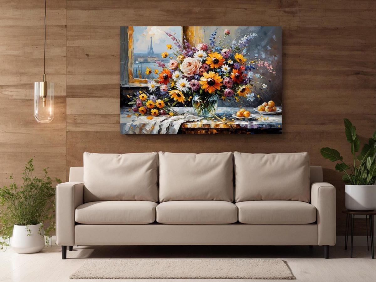 Pariser Blütentraum - KunstBild auf Leinwand