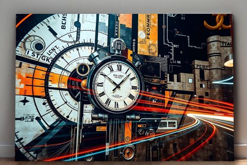 Die Dynamik der Zeit, Digital Art, Bild auf Leinwand