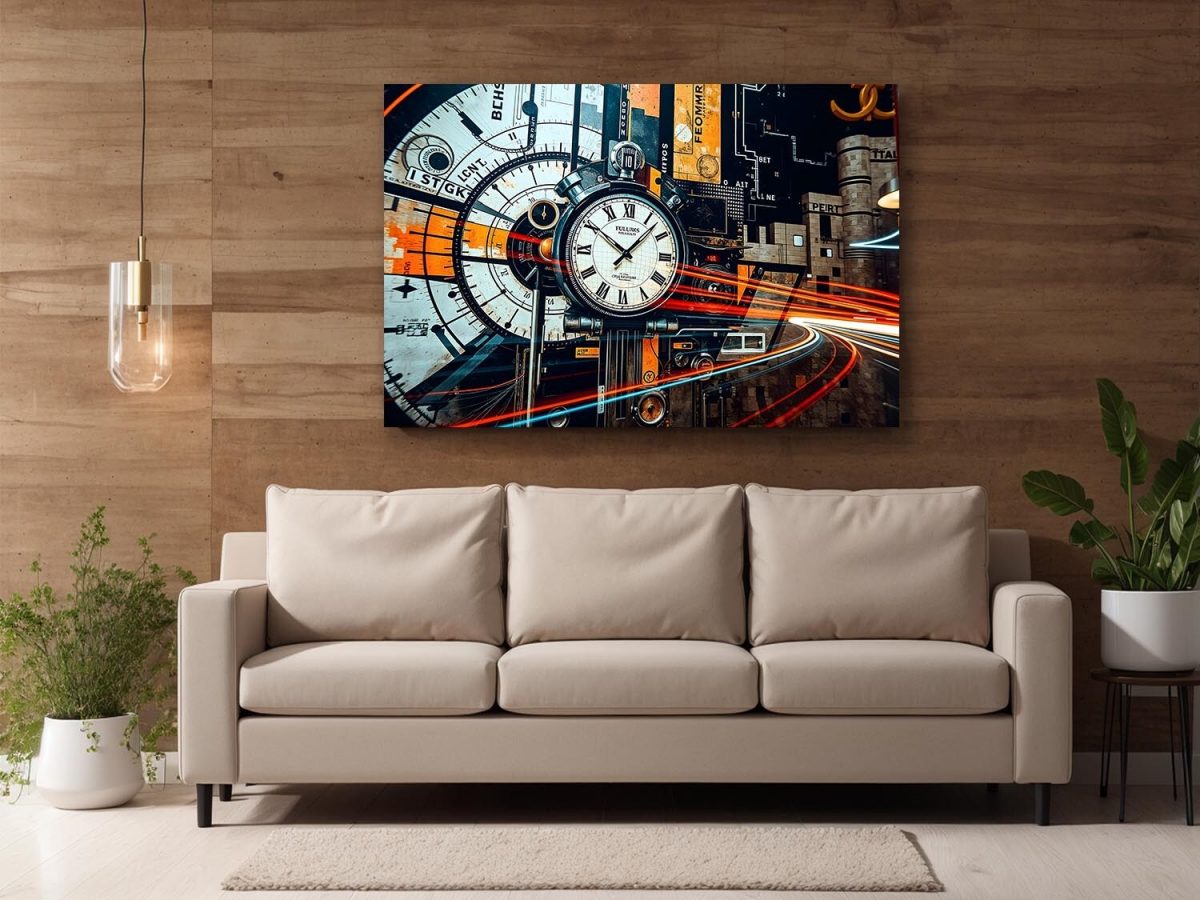 Die Dynamik der Zeit, Digital Art, Bild auf Leinwand