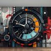 Tech Chronograph, Digital Art, Bild auf Leinwand