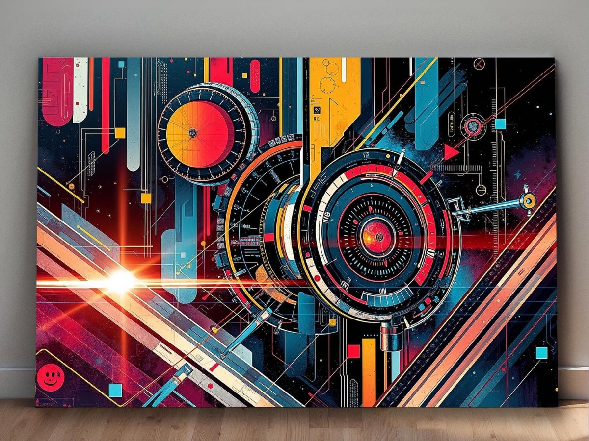 Cyber Mechanics, Digital Art, Bild auf Leinwand