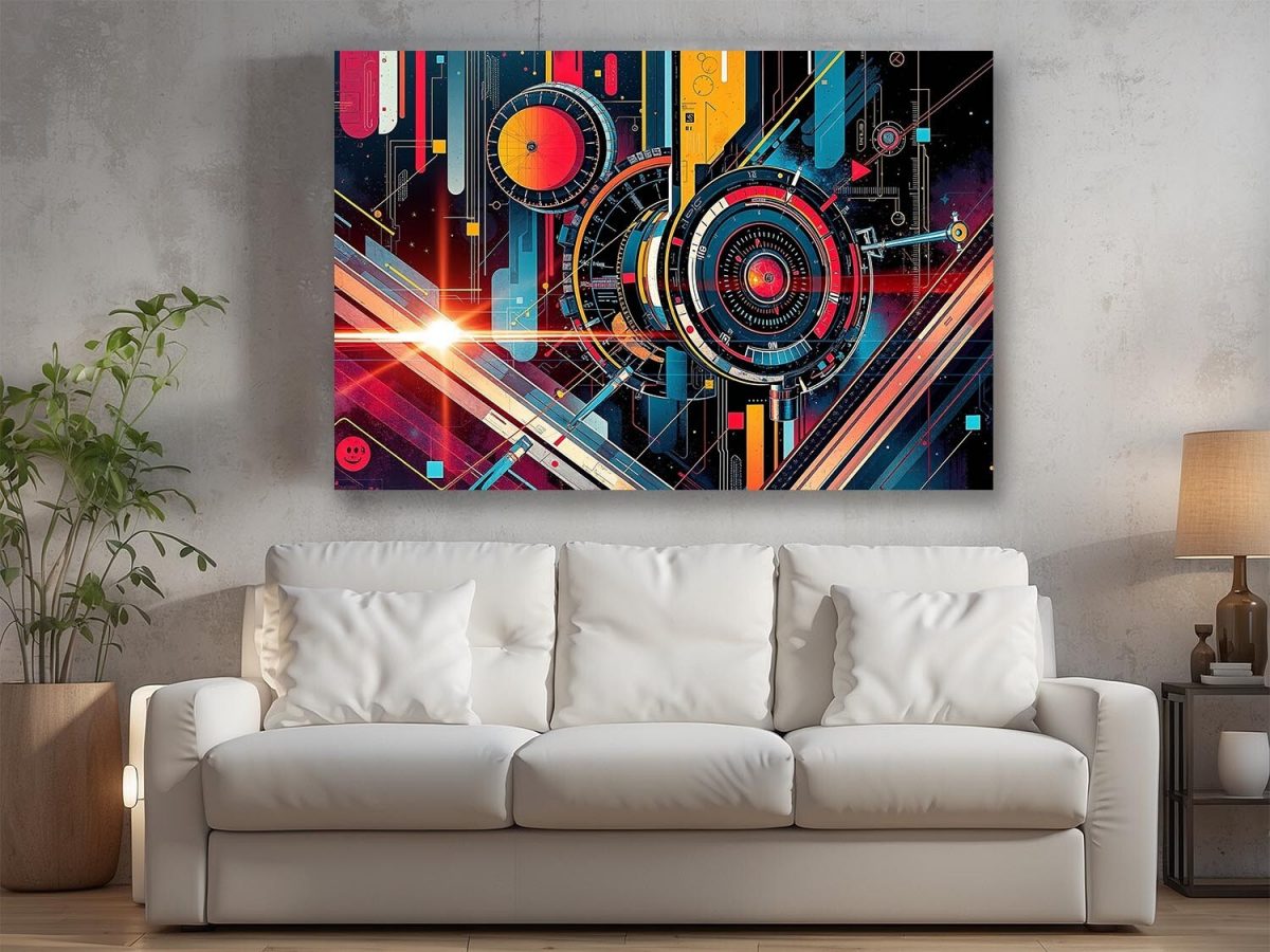 Cyber Mechanics, Digital Art, Bild auf Leinwand