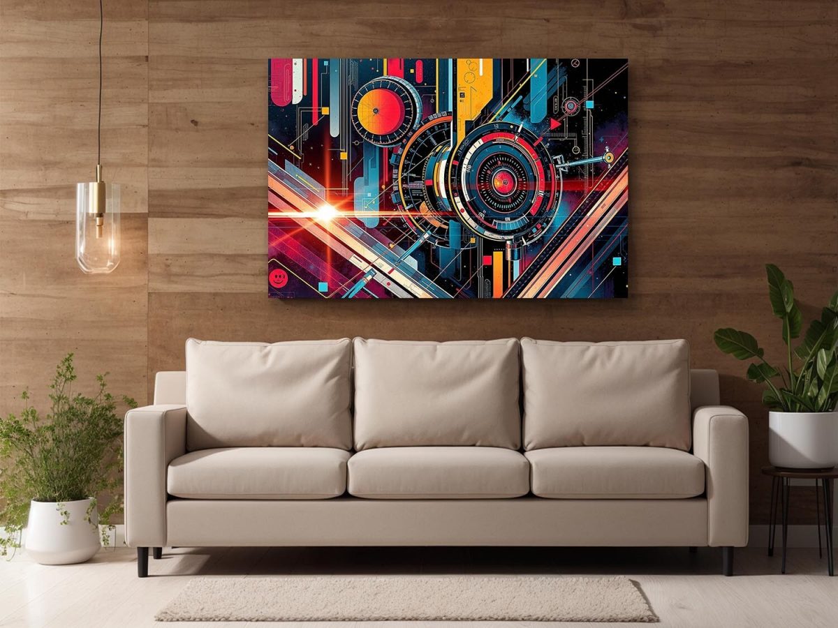 Cyber Mechanics, Digital Art, Bild auf Leinwand