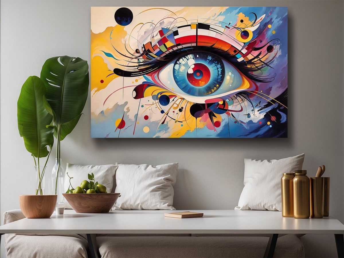 Abstraktes Auge, Digital Art, KI Art