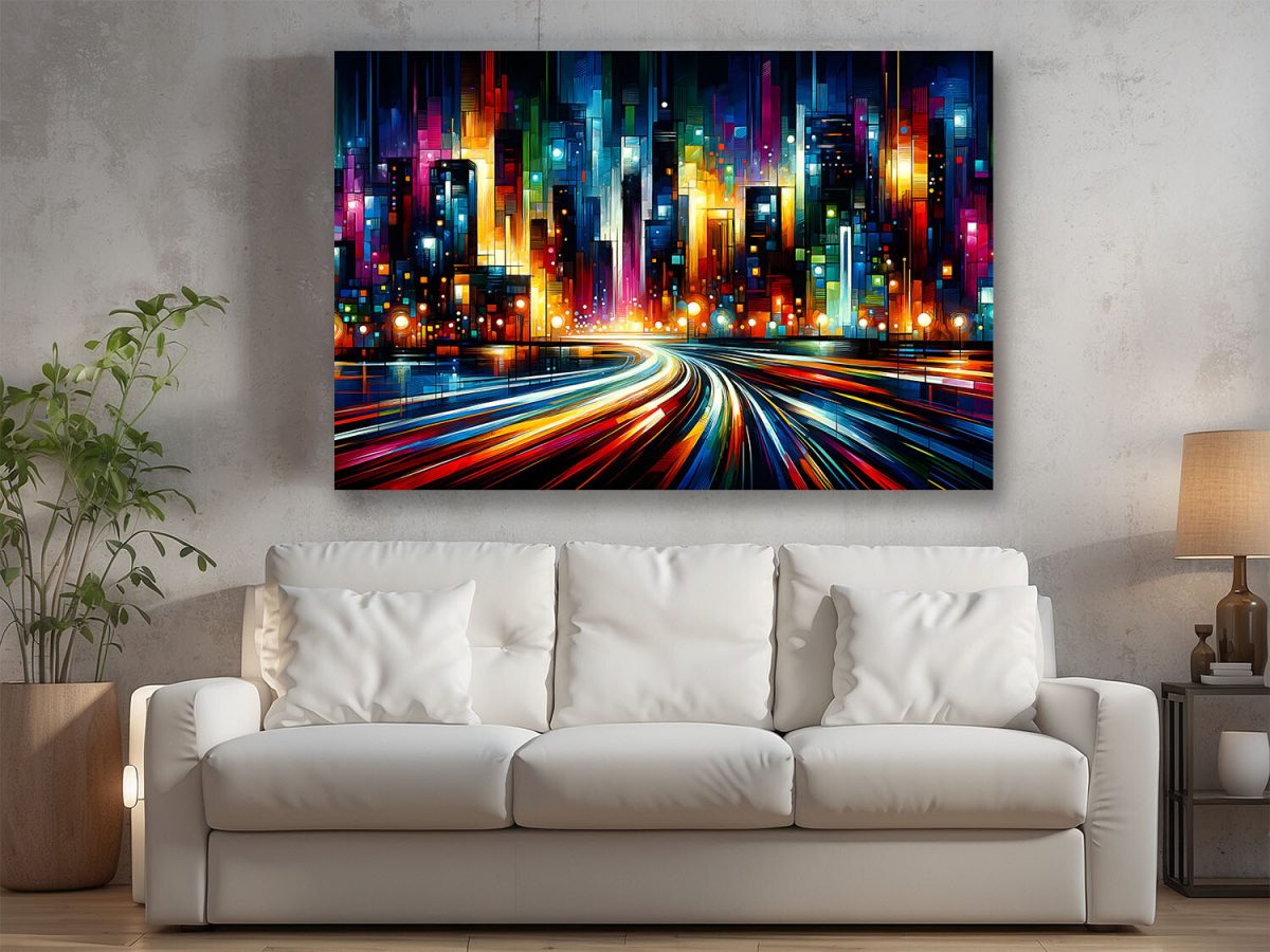 57-434.jpg Im Puls der Stadt - Komposition, Abstrakt, Digital Art, KI Art