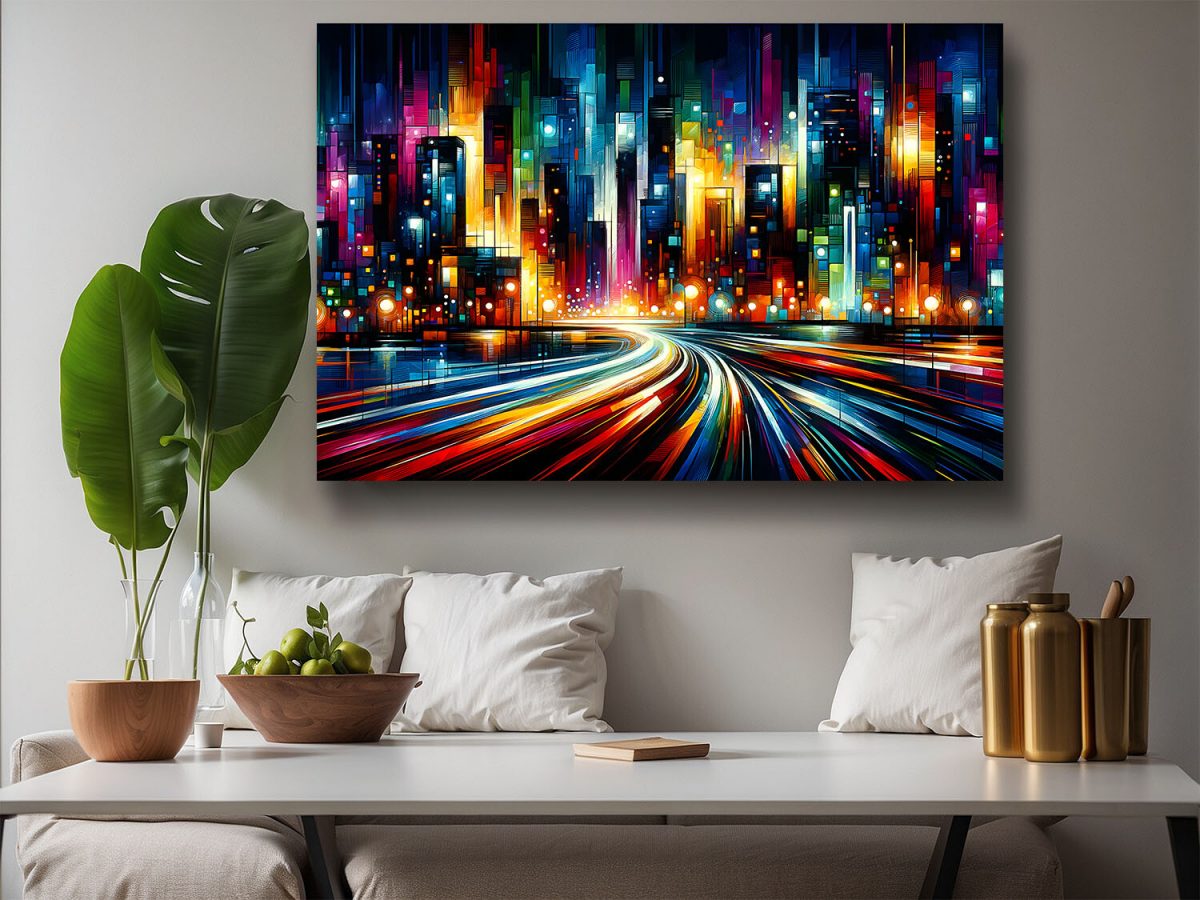 57-437.jpg Im Puls der Stadt - Komposition, Abstrakt, Digital Art, KI Art