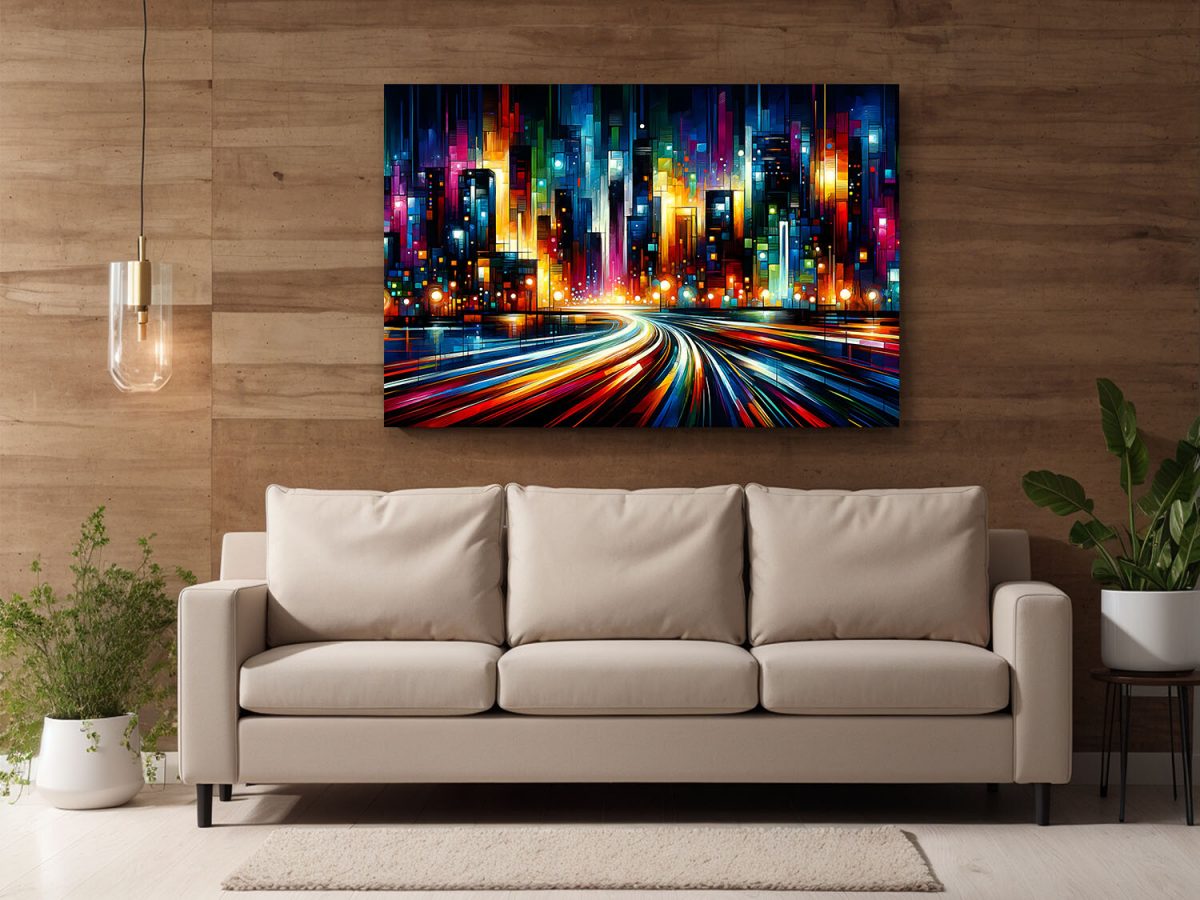 57-440.jpg Im Puls der Stadt - Komposition, Abstrakt, Digital Art, KI Art