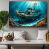 Mystische Unterwasserwelt , Bild auf Leinwand,