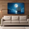 57-521.jpg Segelschiff im Mondlicht , Bild auf Leinwand,