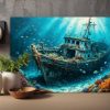 Mystische Unterwasserwelt , Bild auf Leinwand,