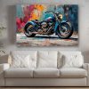 57-542.jpg Costum-Motorrad - Bild auf Leinwand