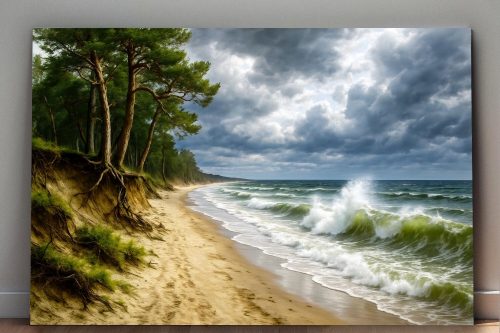 57-563.jpg Wilde Ostseeküste - Naturgewalt im Sturm, Digital Art,