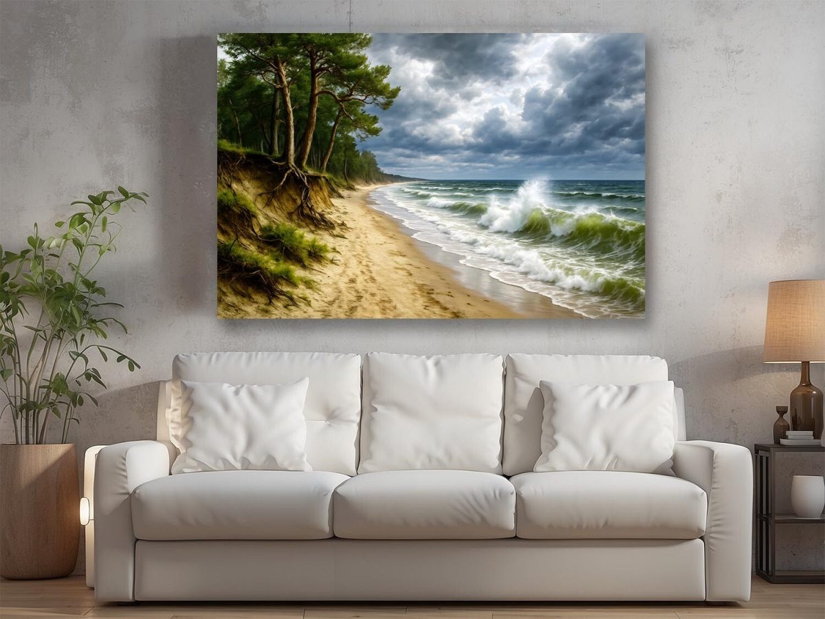 57-564.jpg Wilde Ostseeküste - Naturgewalt im Sturm, Digital Art,