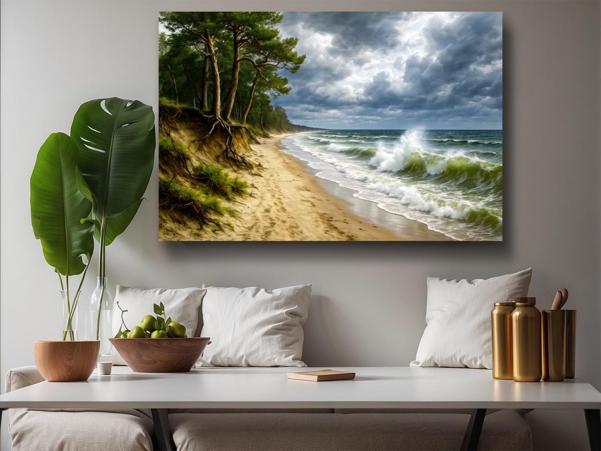 57-565.jpg Wilde Ostseeküste - Naturgewalt im Sturm, Digital Art,