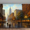 New York – Goldenes Abendlicht, Digital Art