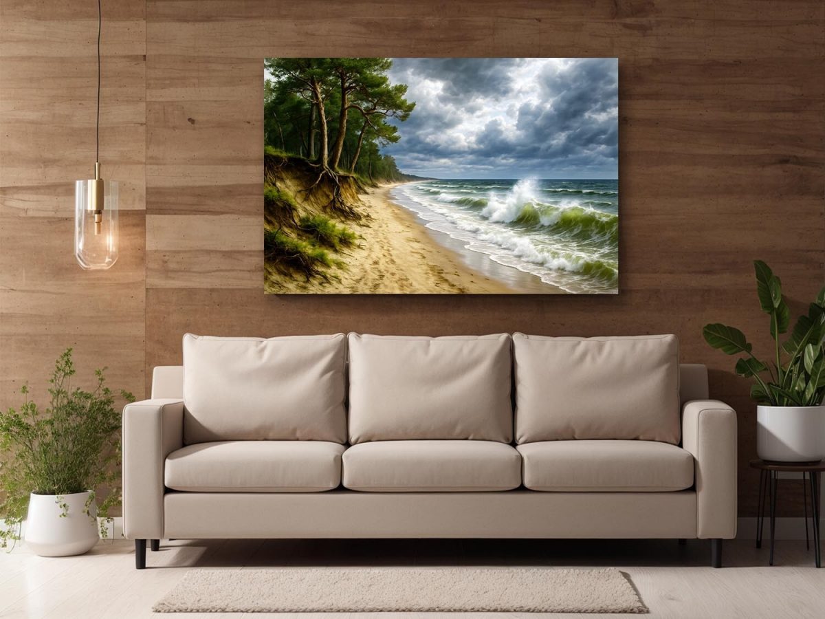 57-567.jpg Wilde Ostseeküste - Naturgewalt im Sturm, Digital Art,