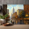 New York – Goldenes Abendlicht, Digital Art