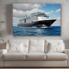 Kreuzfahrtschiff auf hoher See , Bild auf Leinwand,