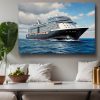 Kreuzfahrtschiff auf hoher See , Bild auf Leinwand,