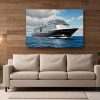 Kreuzfahrtschiff auf hoher See , Bild auf Leinwand,
