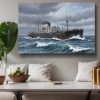 57-775.jpg Dampfschiff auf hoher See, Bild auf Leinwand, Frachter, Frachtschiff