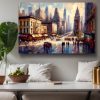 Stadtszene im Impressionismus - New York Street, Bild auf Leinwand