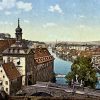 Bamberg-1900-1k Bamberg um 1900, auf Leinwand, wie Ölgemälde, Digital Art