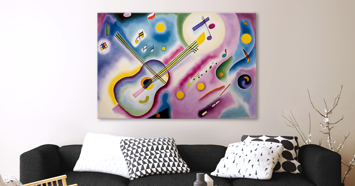 Musik - Expressionismus Komposition auf Leinwand, wie Ölgemälde, druckbare Kunst
