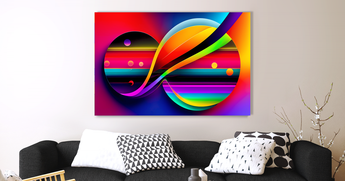 Expr4-3 Expressionismus Komposition, Stahlende Farben, wie Gemälde,